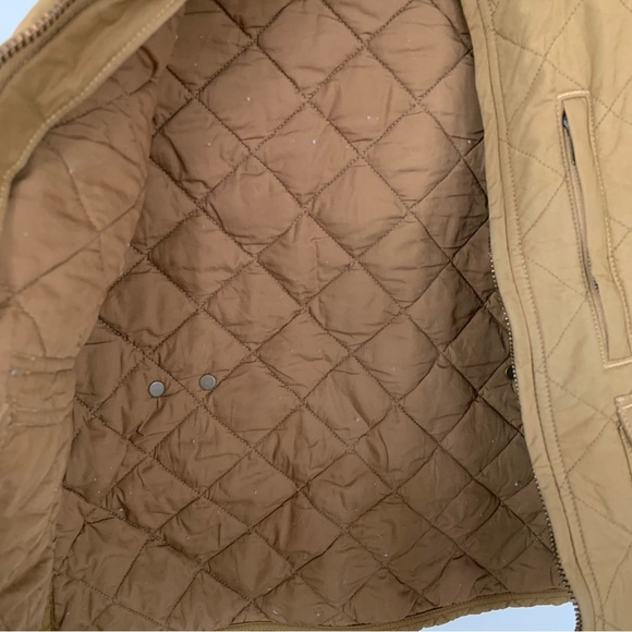 Filson Tan Quilted Full Zip Vest Size M - Picture 5 of 9